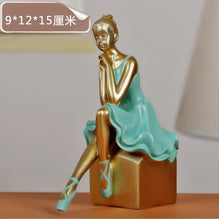 Load image into Gallery viewer, Ballerina statue, creative arts and crafts, figure statue, resin home furnishing articles