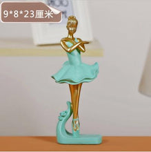 Load image into Gallery viewer, Ballerina statue, creative arts and crafts, figure statue, resin home furnishing articles