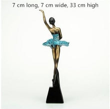 Load image into Gallery viewer, Ballerina statue, creative arts and crafts, figure statue, resin home furnishing articles