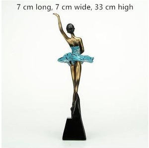 Ballerina statue, creative arts and crafts, figure statue, resin home furnishing articles