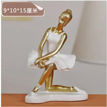 Load image into Gallery viewer, Ballerina statue, creative arts and crafts, figure statue, resin home furnishing articles