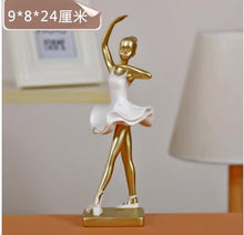 Load image into Gallery viewer, Ballerina statue, creative arts and crafts, figure statue, resin home furnishing articles