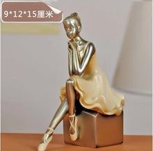 Load image into Gallery viewer, Ballerina statue, creative arts and crafts, figure statue, resin home furnishing articles