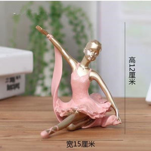 Ballerina statue, creative arts and crafts, figure statue, resin home furnishing articles