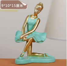 Load image into Gallery viewer, Ballerina statue, creative arts and crafts, figure statue, resin home furnishing articles