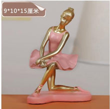 Load image into Gallery viewer, Ballerina statue, creative arts and crafts, figure statue, resin home furnishing articles