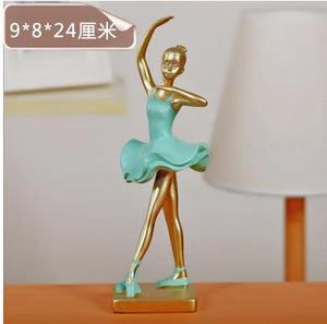 Ballerina statue, creative arts and crafts, figure statue, resin home furnishing articles