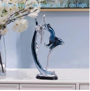 Ballerina statue, creative arts and crafts, figure statue, resin home furnishing articles