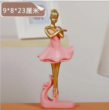 Load image into Gallery viewer, Ballerina statue, creative arts and crafts, figure statue, resin home furnishing articles