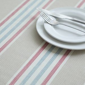 Tablecloth Table Cover Fabric Mat Nordic Style Simple Classical Yarn Dyed Stripe Modern French Style Home Party Deco