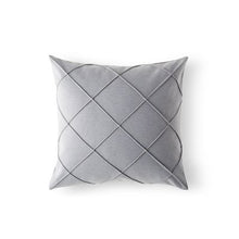 Load image into Gallery viewer, Cushion Cover Decorative Pillow Case Modern Soft Pink Gray Geometric Cross Fold Short Brush Coussin Sofa Decor