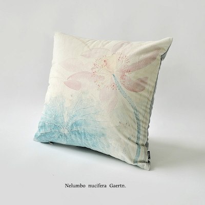 Cushion Cover Decorative Pillow Case Modern Artistic Simple Chinese Flora Water Ripple Painting Soft Coussin Fresh Deco