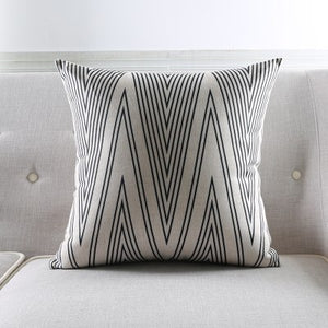 Cushion Cover Decorative Pillow Case Modern Fresh Nordic Geometric Lines Art Coussin Sofa Room Decoration