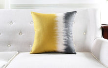 Load image into Gallery viewer, Abstract Grey Yellow Cushion Decorative Throw Pillow Cover Geometric Pillow Linen Cotton Cushions Decorative Throw Pillows