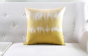 Abstract Grey Yellow Cushion Decorative Throw Pillow Cover Geometric Pillow Linen Cotton Cushions Decorative Throw Pillows