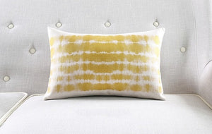 Abstract Grey Yellow Cushion Decorative Throw Pillow Cover Geometric Pillow Linen Cotton Cushions Decorative Throw Pillows