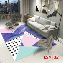 Load image into Gallery viewer, Modern Nordic Style Metal Golden Carpet Black Geometric Living room Bedroom decor Rug and Carpets Parlor Tapete Metal Wind Mats