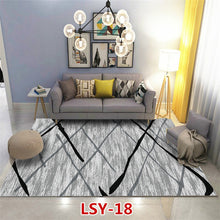 Load image into Gallery viewer, Modern Nordic Style Metal Golden Carpet Black Geometric Living room Bedroom decor Rug and Carpets Parlor Tapete Metal Wind Mats