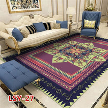 Load image into Gallery viewer, Modern Nordic Style Metal Golden Carpet Black Geometric Living room Bedroom decor Rug and Carpets Parlor Tapete Metal Wind Mats