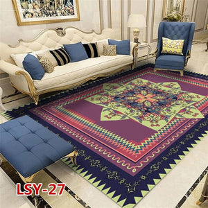 Modern Nordic Style Metal Golden Carpet Black Geometric Living room Bedroom decor Rug and Carpets Parlor Tapete Metal Wind Mats