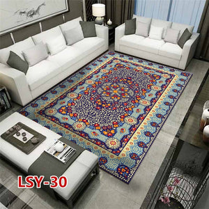 Modern Nordic Style Metal Golden Carpet Black Geometric Living room Bedroom decor Rug and Carpets Parlor Tapete Metal Wind Mats