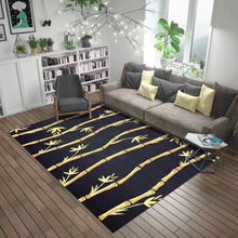 Load image into Gallery viewer, Modern European Gold color carpet Living room floor mat coffee table bedroom bedside mat printed velvet 140x200cm non-slip rug