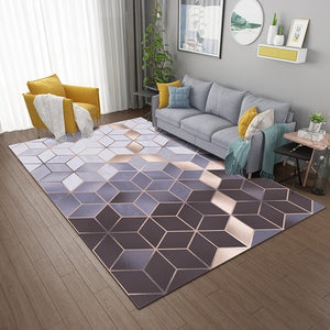 Nordic Modern Geometry Living Room Carpet Tea Table Sofa Blanket Mat Household Corridor Kitchen Absorbent Mat Wedding Decoration