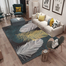 Load image into Gallery viewer, Abstract Living Room Carpets Gold leaf Hallway Bedroom Decorative Kids Play Carpet Anti-slip Area Rug Floor Children Room Mats