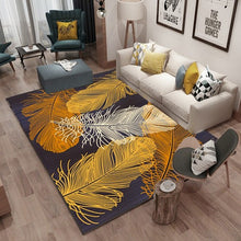 Load image into Gallery viewer, Abstract Living Room Carpets Gold leaf Hallway Bedroom Decorative Kids Play Carpet Anti-slip Area Rug Floor Children Room Mats