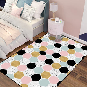 200x300cm Nordic Pink Rugs Thicken Soft Carpet Kids Room Play Mat Modern Bedroom Bedside Area Rugs Large Carpets for Living Room