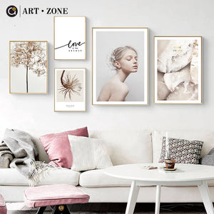 Love Quote Girl Art Photography Painting Home Art Decor Poster Landscape Flower Tree Art Picture Decor Poster