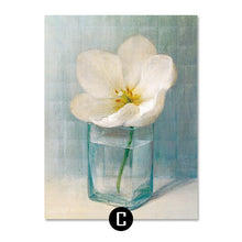 Load image into Gallery viewer, ART ZONE Lily Flower Canvas Painting Classic Still Life Wall Art Poster Picture Modern Living Room Home Decor Canvas Painting