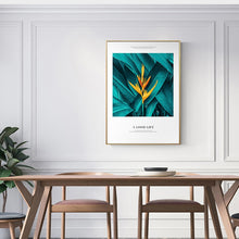 Load image into Gallery viewer, Nordic Poster of Green Leaf Canvas Painting Poster And Prints letter Wall Art Pictures Decorative Picture For Living Room Decor