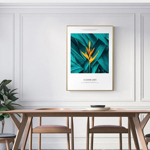 Nordic Poster of Green Leaf Canvas Painting Poster And Prints letter Wall Art Pictures Decorative Picture For Living Room Decor