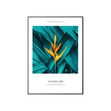 Load image into Gallery viewer, Nordic Poster of Green Leaf Canvas Painting Poster And Prints letter Wall Art Pictures Decorative Picture For Living Room Decor