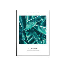 Load image into Gallery viewer, Nordic Poster of Green Leaf Canvas Painting Poster And Prints letter Wall Art Pictures Decorative Picture For Living Room Decor