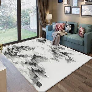 Nordic simple household carpets for living room Bedroom bedside Multi-function carpet Crystal velvet printed soft Rug Home Decor