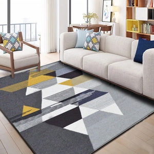 Nordic Geometric Minimalism Area Rug And Carpet For Home Living Room Bedroom Modern Large Anti Slip Floor Bedside Home Door Mat