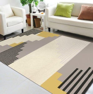 Nordic Geometric Minimalism Area Rug And Carpet For Home Living Room Bedroom Modern Large Anti Slip Floor Bedside Home Door Mat