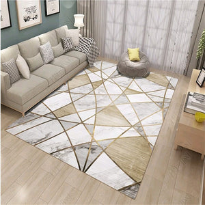 Creative Nordic Carpets For Living Room Sofa Coffee Table Rug Home Carpet Bedroom Decorative Study Floor Mat Marble Line Rugs