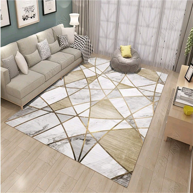 Creative Nordic Carpets For Living Room Sofa Coffee Table Rug Home Carpet Bedroom Decorative Study Floor Mat Marble Line Rugs