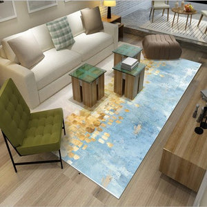 Nordic Style Leaves Series Abstract Art Living Room Various Sizes Carpet Sofa Coffee Table Mat Home Decoration