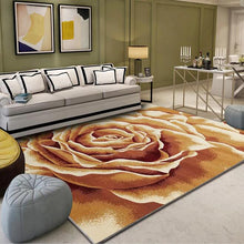 Load image into Gallery viewer, Nordic flowers living room carpet leave tea table rug bedroom large tapete soft sofa rectangular coffee mat rug kids room pad