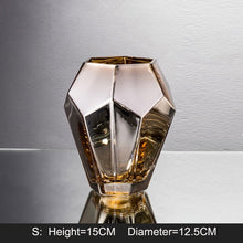 Load image into Gallery viewer, Electroplated Glass Vase for Floral Display Home Decorative Tabletop