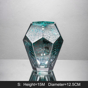 Electroplated Glass Vase for Floral Display Home Decorative Tabletop