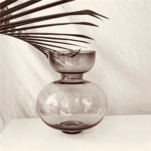 Modern Tabletop Glass Vase Flower Pot for Home Decoration Accessories