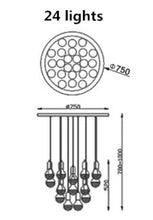 Load image into Gallery viewer, Modern G9 LED Pendant Lights Crystal Glass Hand lamp Nordic Pendant Lamps for Living Room/Restaurant/Home Lighting AC220V 110V